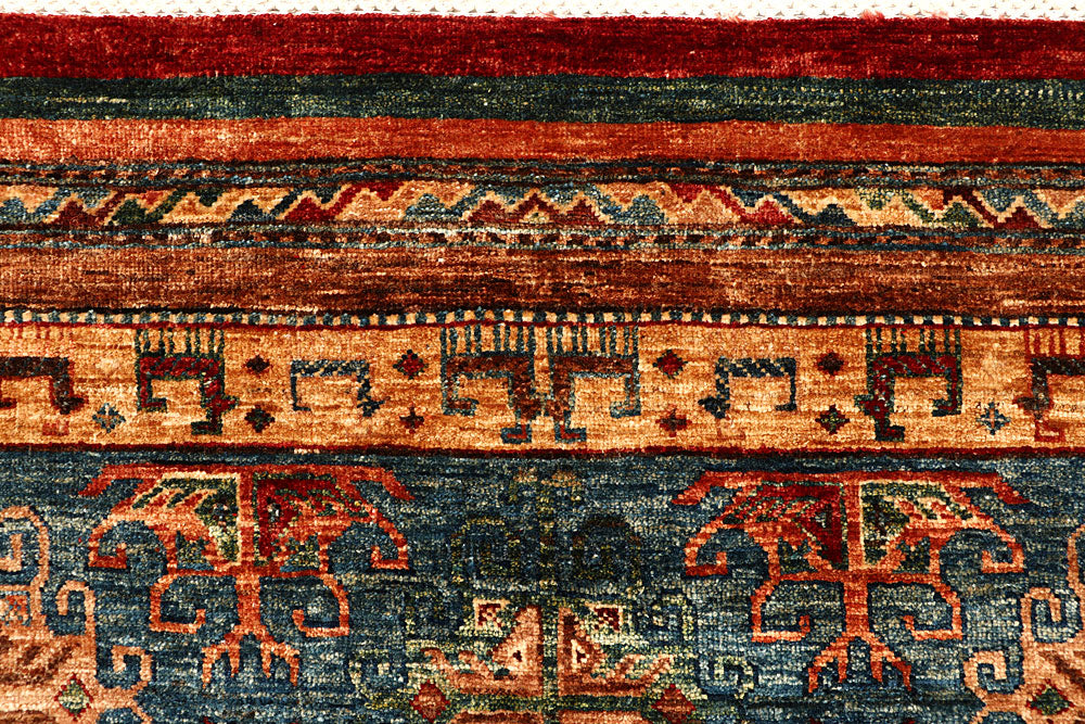 Multi Colored Kazak 5' 8 x 8' 2 - No. 67281 - ALRUG Rug Store