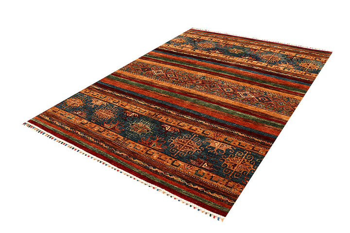 Multi Colored Kazak 5' 8 x 8' 2 - No. 67281 - ALRUG Rug Store