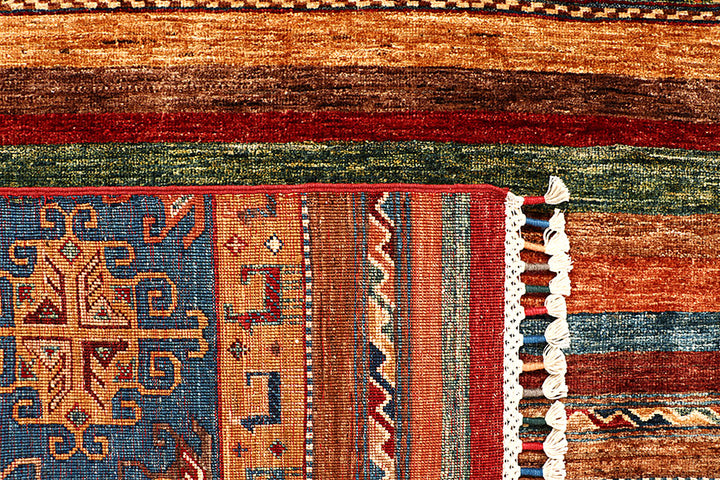 Multi Colored Kazak 5' 8 x 8' 2 - No. 67281 - ALRUG Rug Store