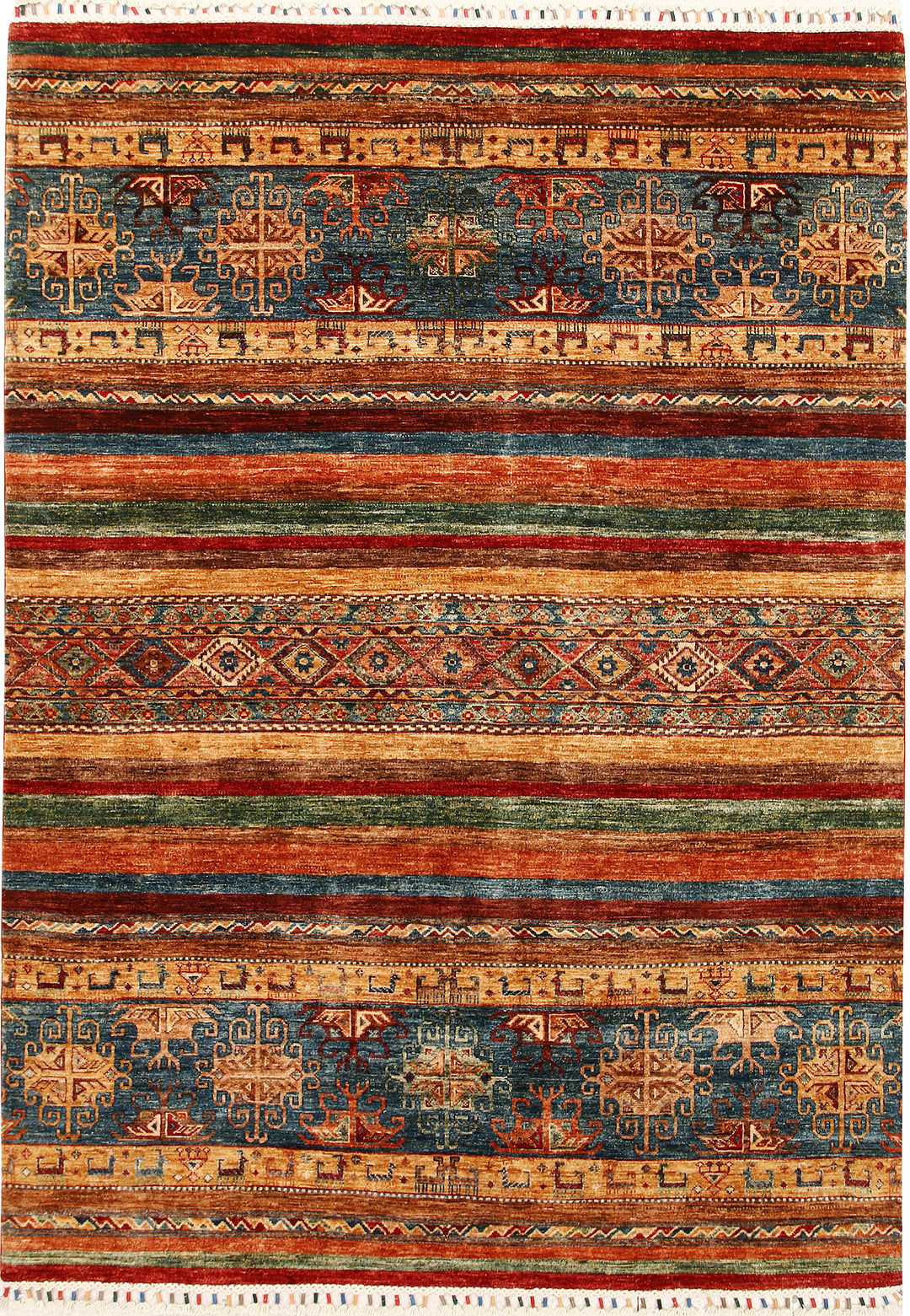 Multi Colored Kazak 5' 8 x 8' 2 - No. 67281 - ALRUG Rug Store