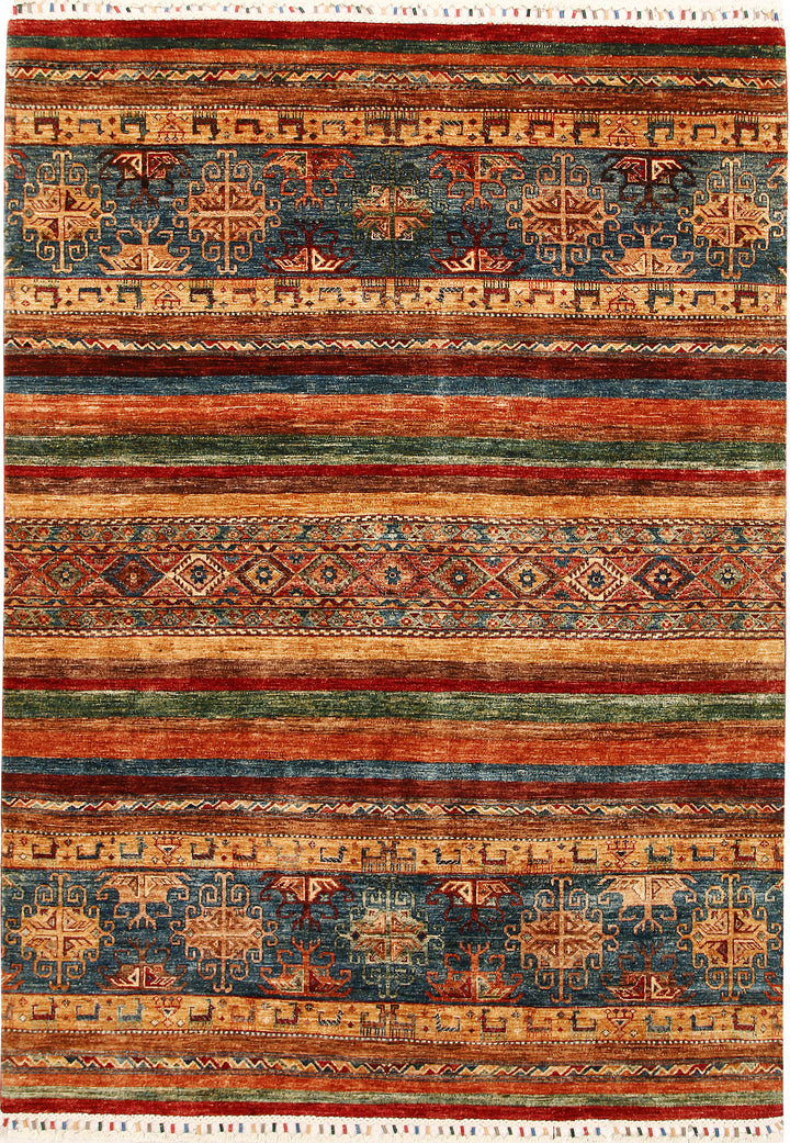 Multi Colored Kazak 5' 8 x 8' 2 - No. 67281 - ALRUG Rug Store