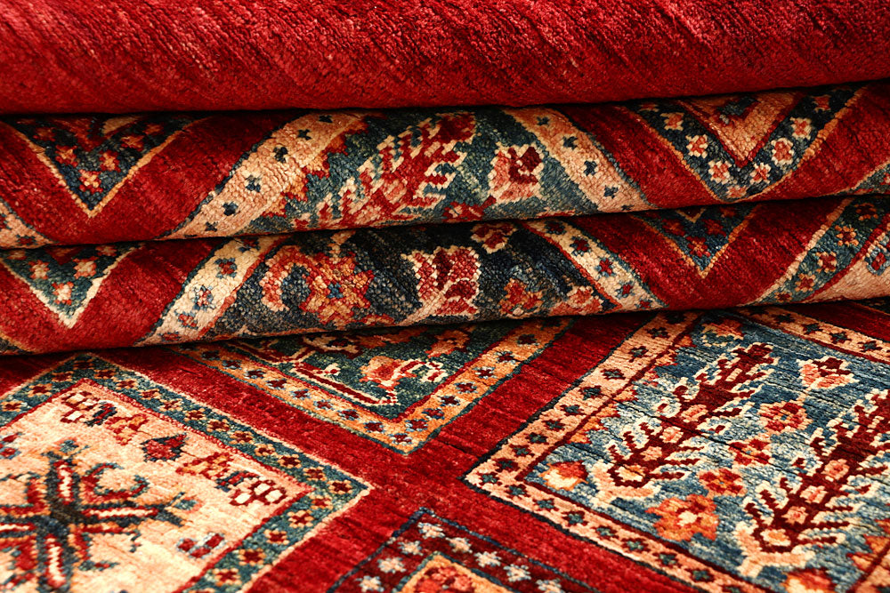 Multi Colored Kazak 5' 7 x 7' 10 - No. 67282 - ALRUG Rug Store