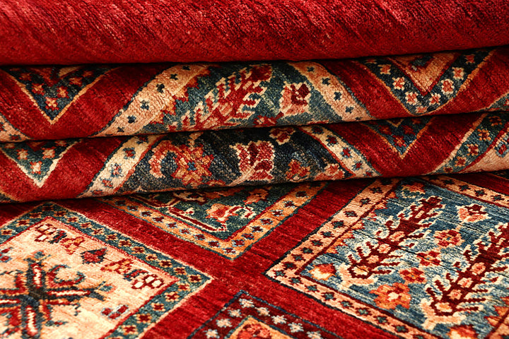 Multi Colored Kazak 5' 7 x 7' 10 - No. 67282 - ALRUG Rug Store