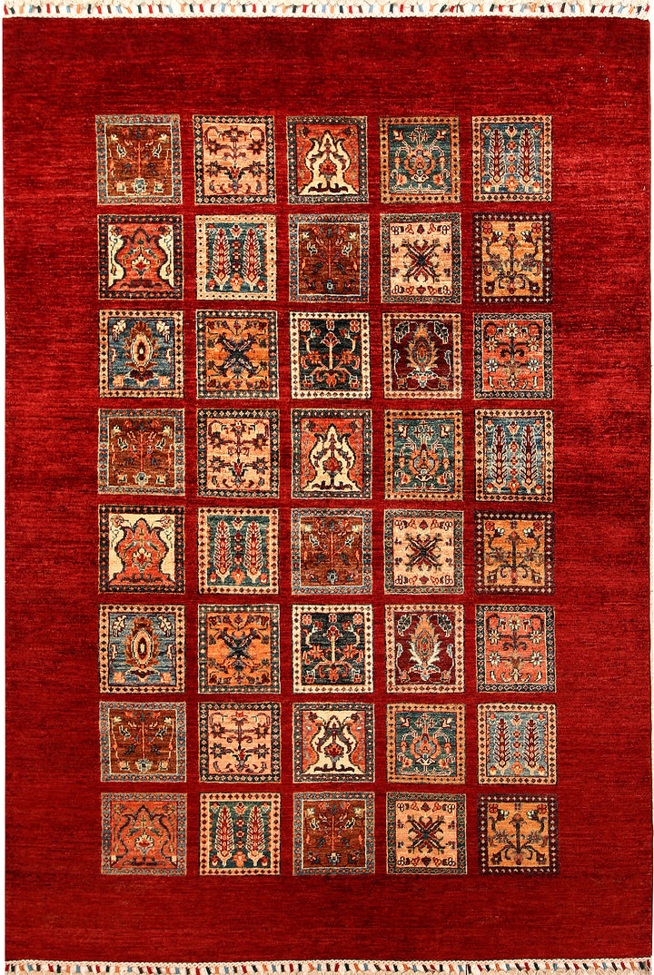 Multi Colored Kazak 5' 7 x 7' 10 - No. 67282 - ALRUG Rug Store