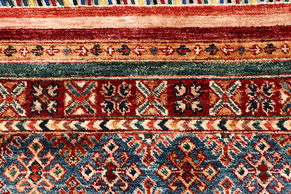 Multi Colored Kazak 5' 7 x 8' 1 - No. 67283 - ALRUG Rug Store