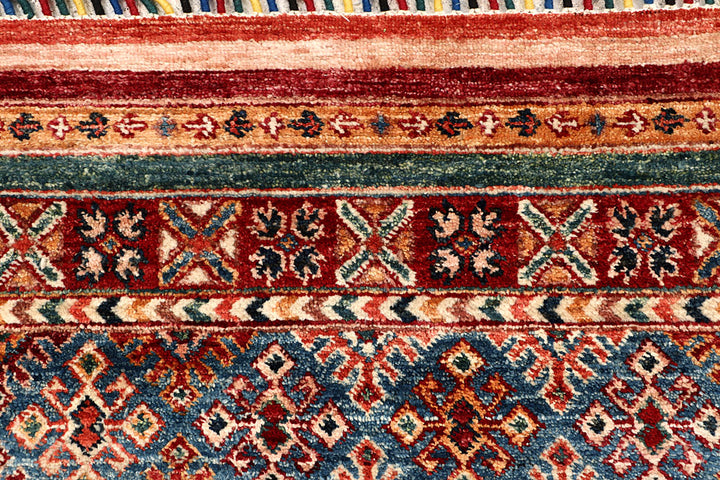 Multi Colored Kazak 5' 7 x 8' 1 - No. 67283 - ALRUG Rug Store