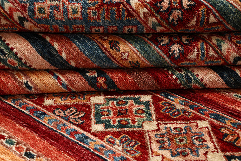 Multi Colored Kazak 5' 7 x 8' 1 - No. 67283 - ALRUG Rug Store