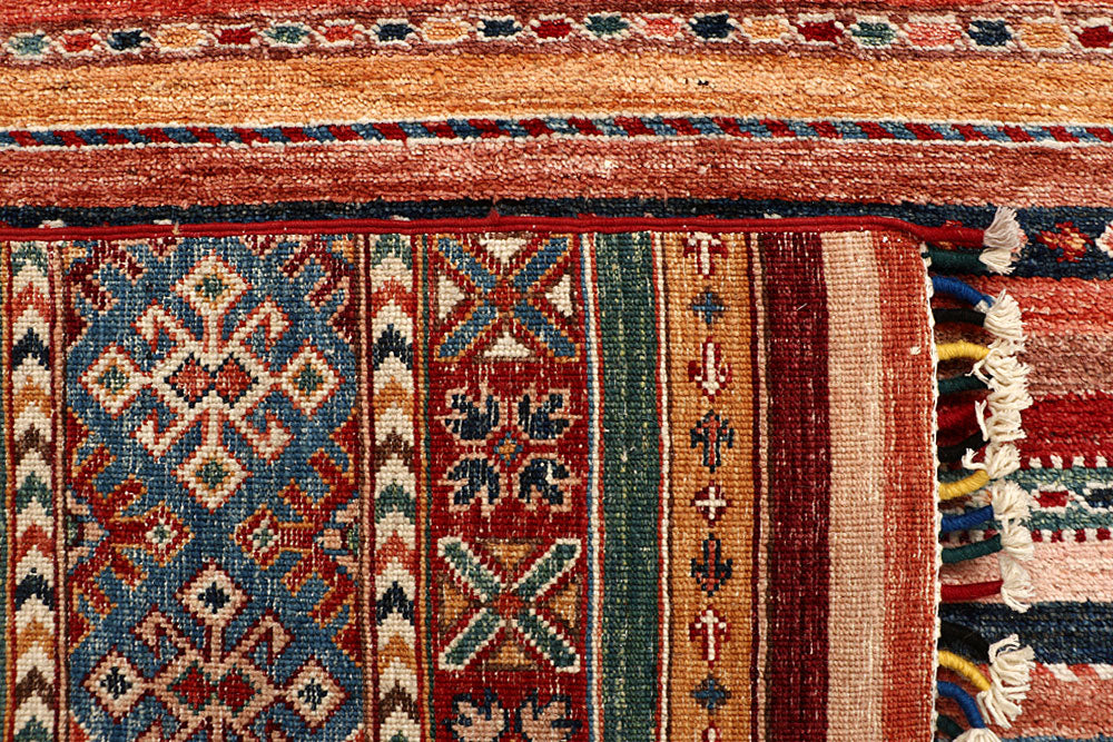 Multi Colored Kazak 5' 7 x 8' 1 - No. 67283 - ALRUG Rug Store