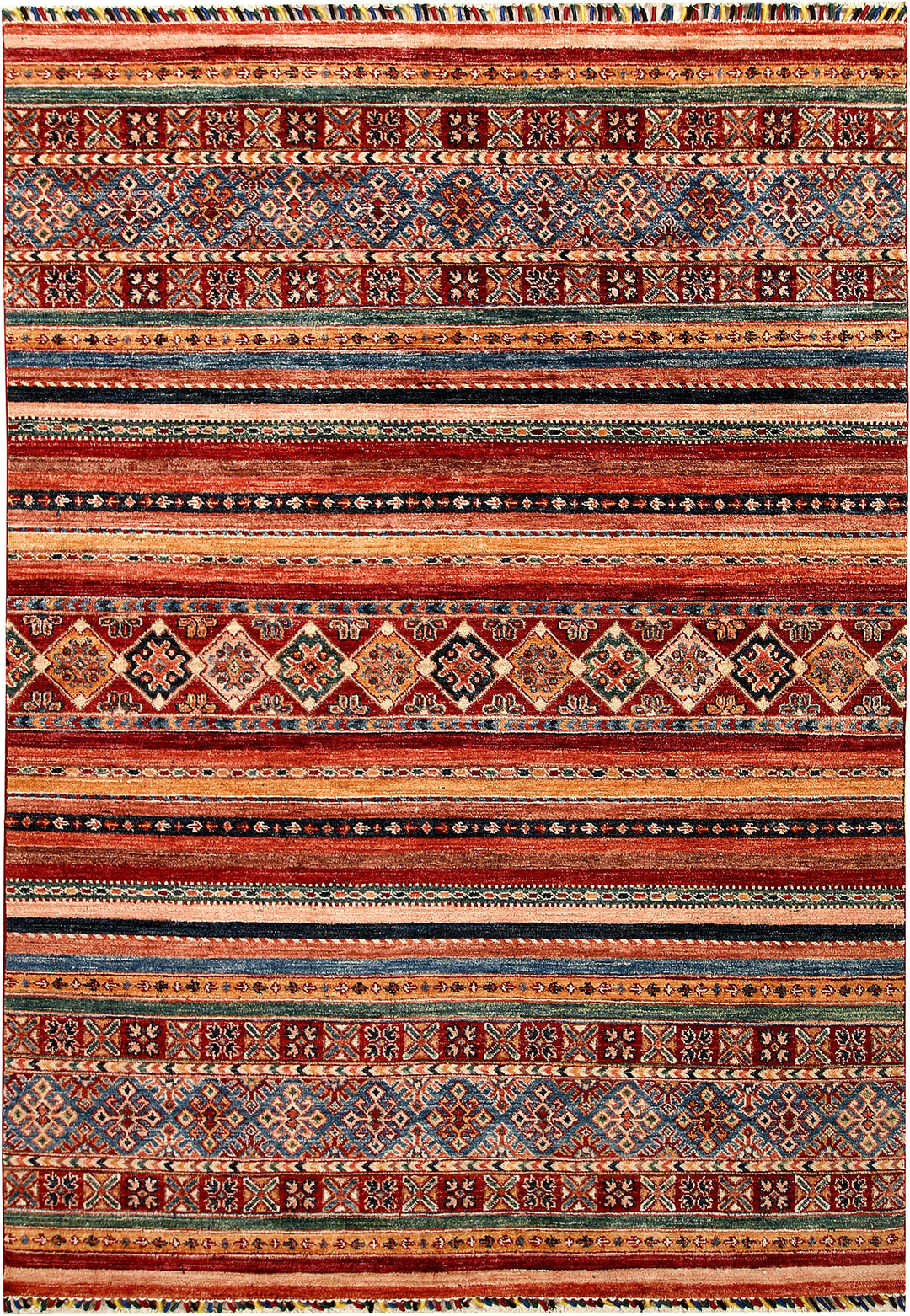 Multi Colored Kazak 5' 7 x 8' 1 - No. 67283 - ALRUG Rug Store