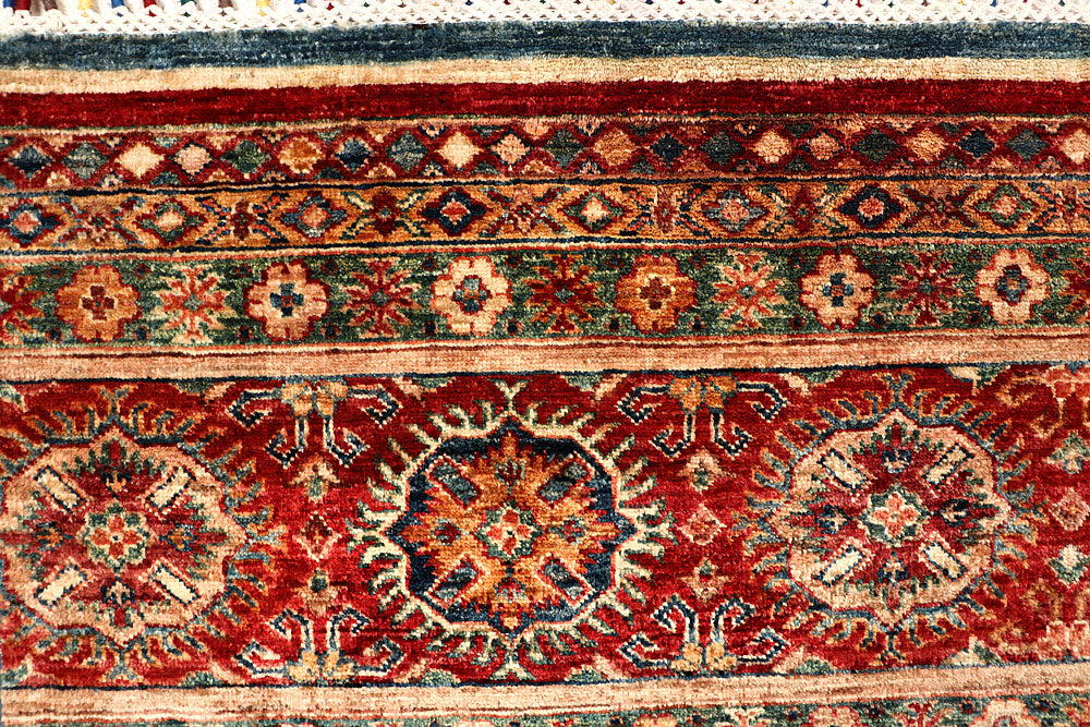 Multi Colored Kazak 5' 7 x 7' 6 - No. 67285 - ALRUG Rug Store