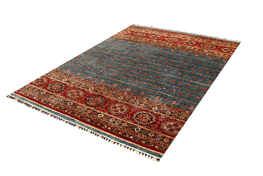 Multi Colored Kazak 5' 7 x 7' 6 - No. 67285 - ALRUG Rug Store