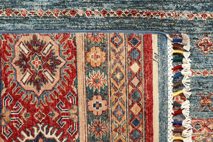Multi Colored Kazak 5' 7 x 7' 6 - No. 67285 - ALRUG Rug Store