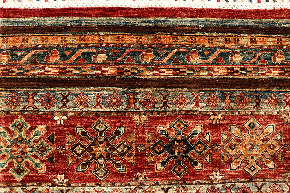 Multi Colored Kazak 6' 9 x 10' 2 - No. 67286 - ALRUG Rug Store