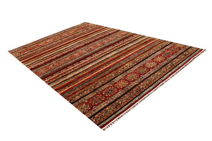 Multi Colored Kazak 6' 9 x 10' 2 - No. 67286 - ALRUG Rug Store