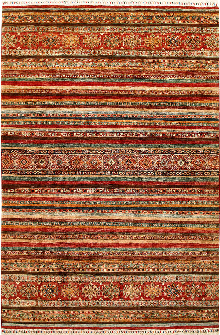 Multi Colored Kazak 6' 9 x 10' 2 - No. 67286 - ALRUG Rug Store