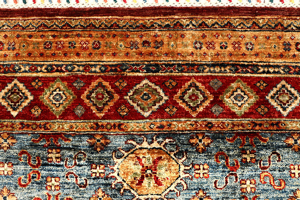 Multi Colored Kazak 6' 6 x 10' - No. 67287 - ALRUG Rug Store