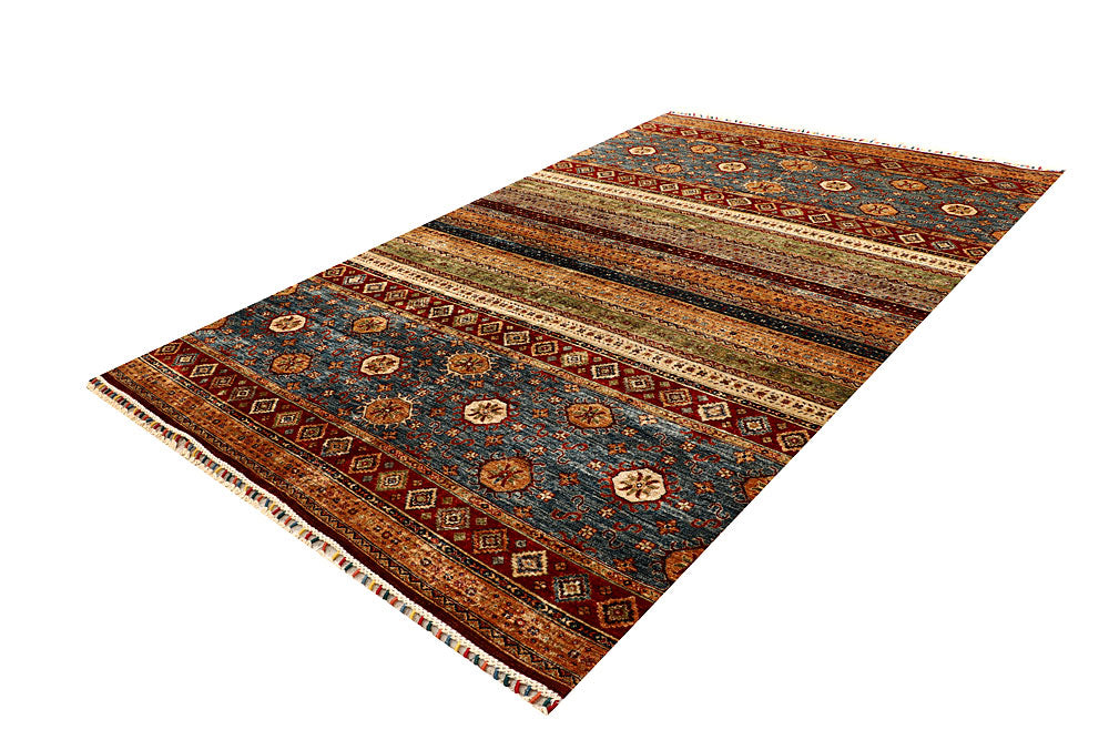 Multi Colored Kazak 6' 6 x 10' - No. 67287 - ALRUG Rug Store