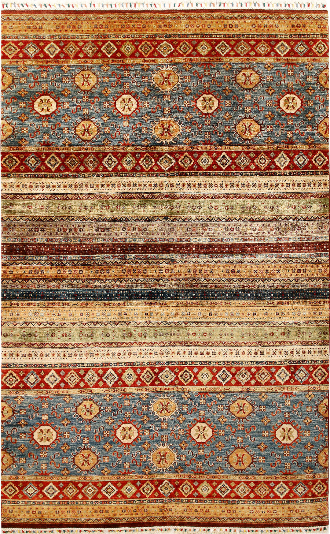 Multi Colored Kazak 6' 6 x 10' - No. 67287 - ALRUG Rug Store