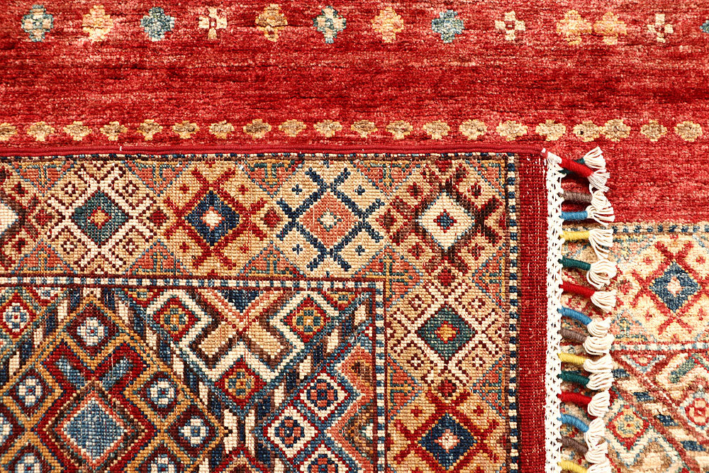 Multi Colored Kazak 6' 8 x 9' 7 - No. 67288 - ALRUG Rug Store