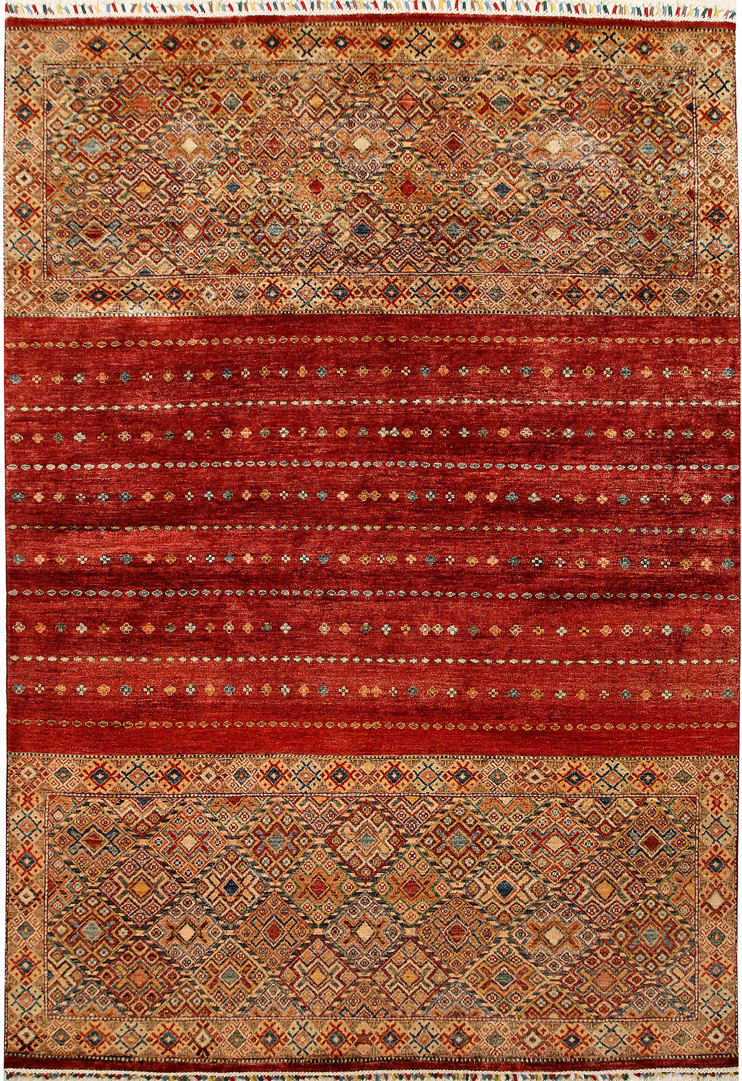 Multi Colored Kazak 6' 8 x 9' 7 - No. 67288 - ALRUG Rug Store