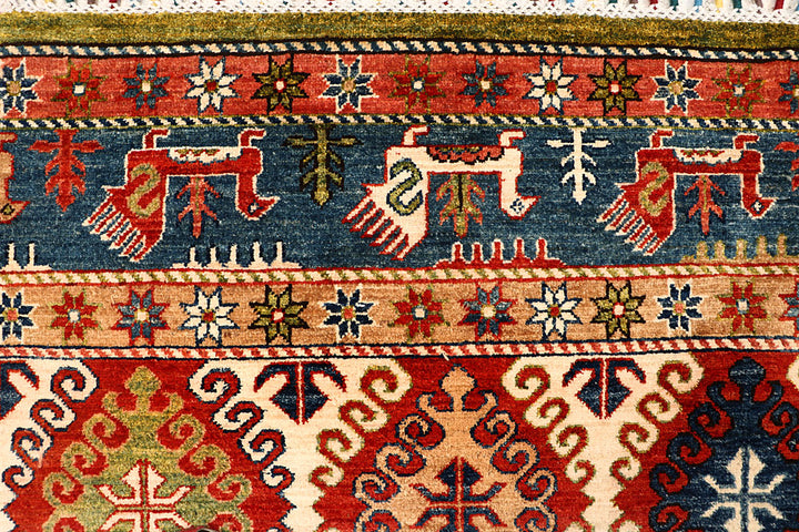 Multi Colored Kazak 6' 10 x 9' 10 - No. 67289 - ALRUG Rug Store