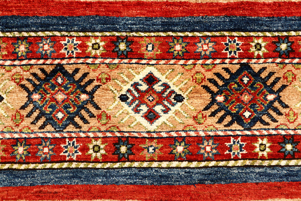 Multi Colored Kazak 6' 10 x 9' 10 - No. 67289 - ALRUG Rug Store