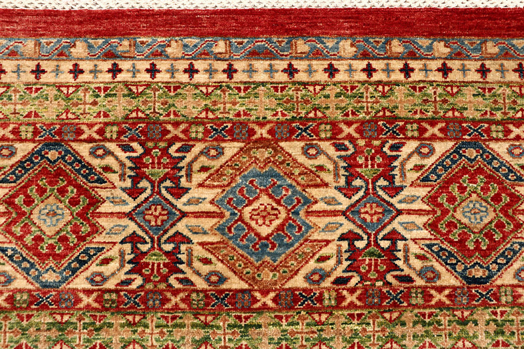 Multi Colored Kazak 5'  7" x 7'  9" - No. QA63566