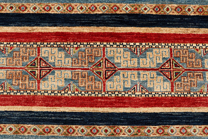 Multi Colored Kazak 5'  7" x 7'  9" - No. QA63566