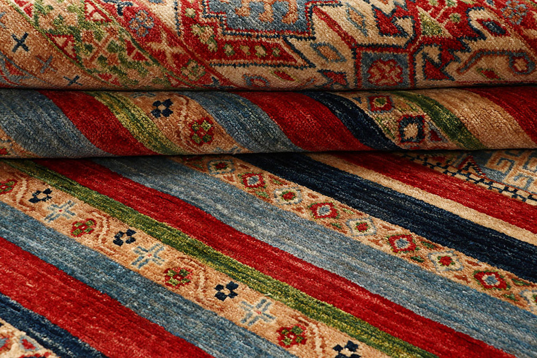 Multi Colored Kazak 5'  7" x 7'  9" - No. QA63566