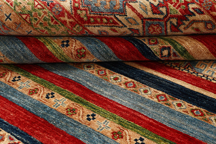 Multi Colored Kazak 5'  7" x 7'  9" - No. QA63566