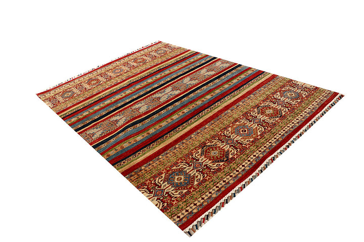 Multi Colored Kazak 5' 7 x 7' 9 - No. 67291 - ALRUG Rug Store