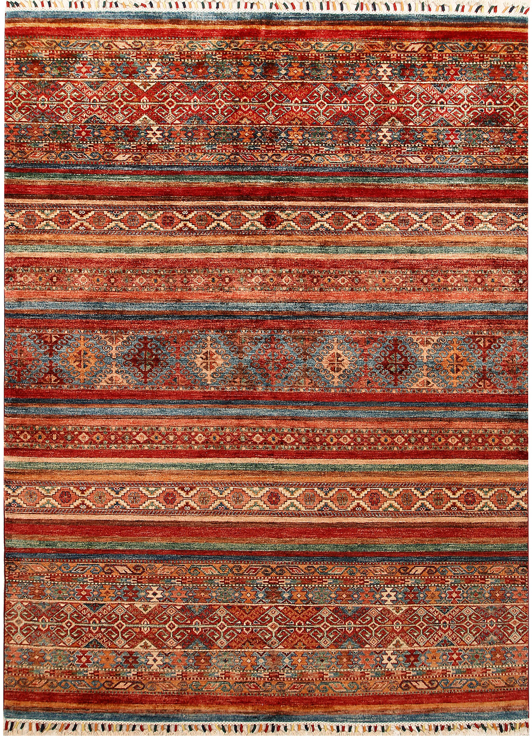 Multi Colored Kazak 5' 9 x 7' 8 - No. 67292 - ALRUG Rug Store