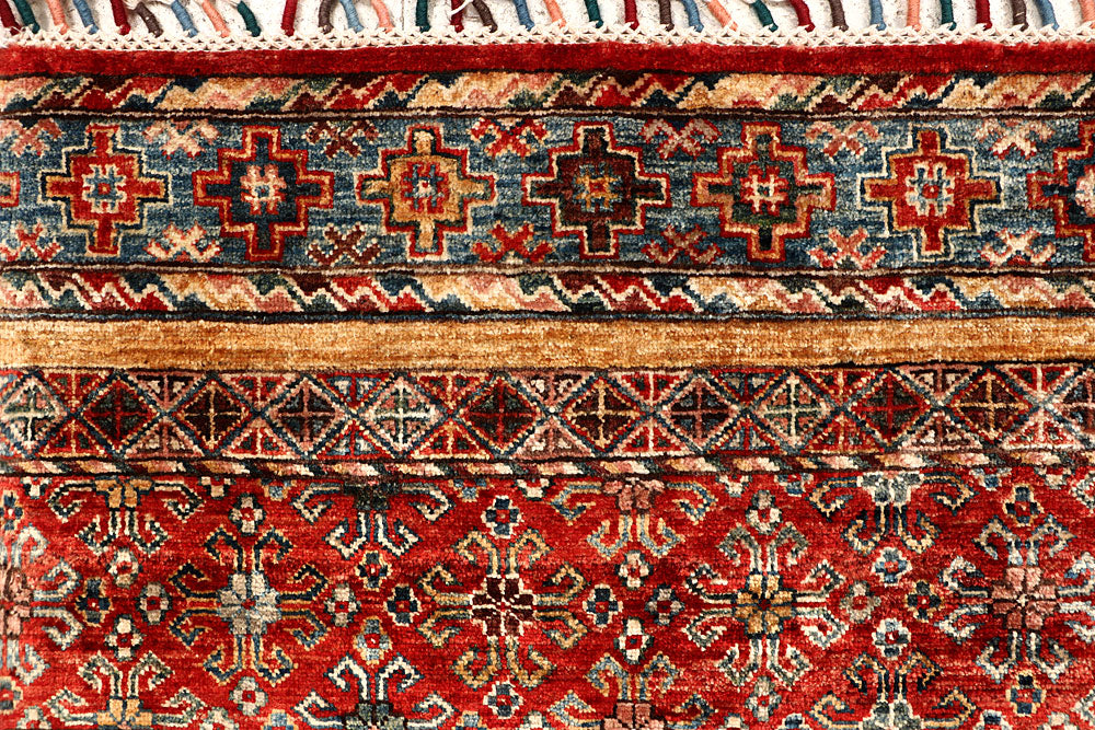 Multi Colored Kazak 5' 7 x 7' 7 - No. 67293 - ALRUG Rug Store
