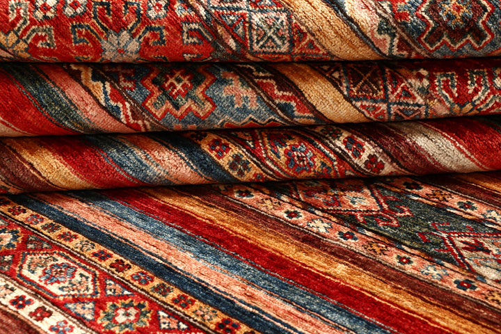 Multi Colored Kazak 5' 7 x 7' 7 - No. 67293 - ALRUG Rug Store