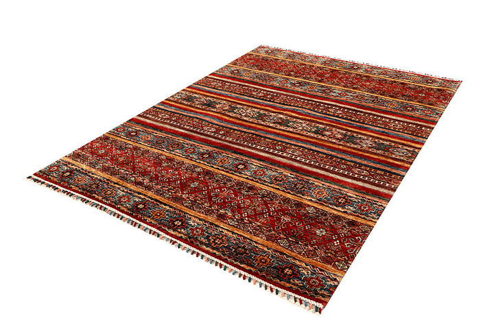 Multi Colored Kazak 5' 7 x 7' 7 - No. 67293 - ALRUG Rug Store