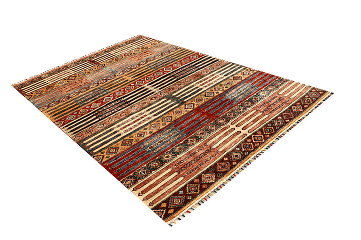 Multi Colored Kazak 5' 5 x 8' - No. 67294 - ALRUG Rug Store