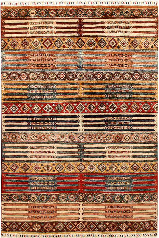 Multi Colored Kazak 5' 5 x 8' - No. 67294 - ALRUG Rug Store