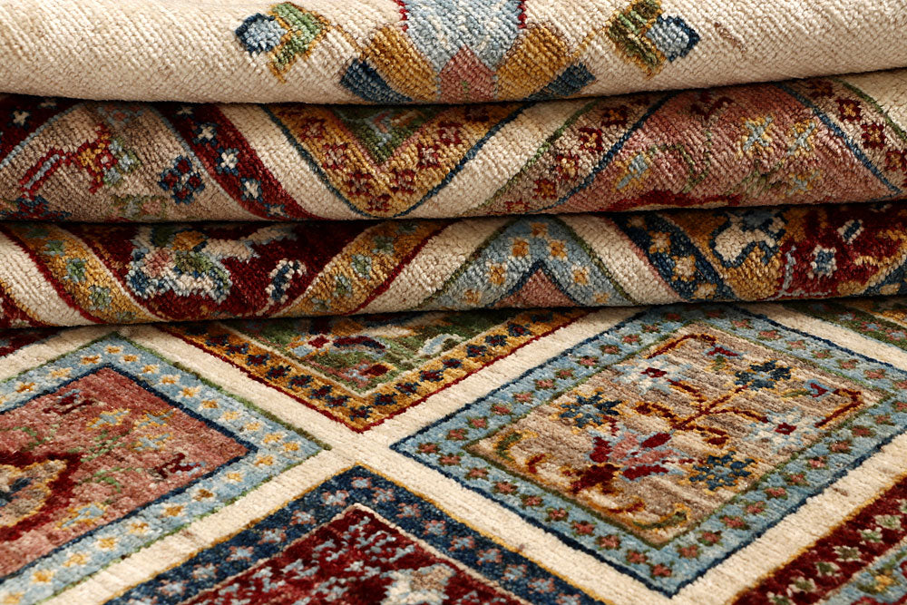 Multi Colored Kazak 7' 11 x 10' 3 - No. 67295 - ALRUG Rug Store