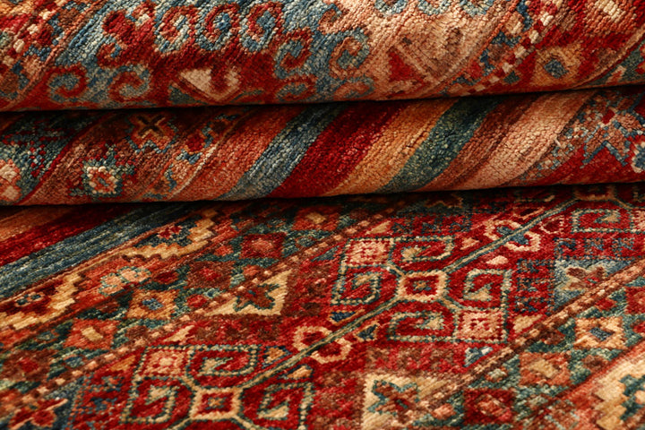 Multi Colored Kazak 5' 9 x 8' - No. 67297 - ALRUG Rug Store