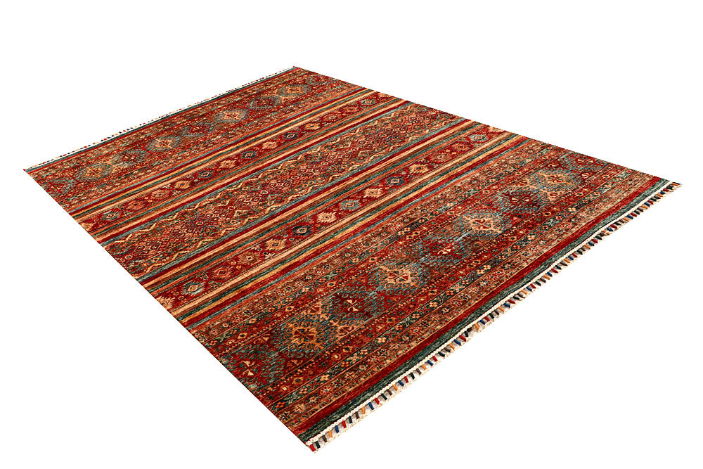 Multi Colored Kazak 5' 9 x 8' - No. 67297 - ALRUG Rug Store