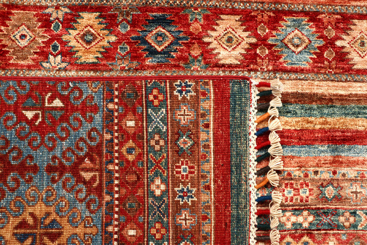 Multi Colored Kazak 5' 9 x 8' - No. 67297 - ALRUG Rug Store