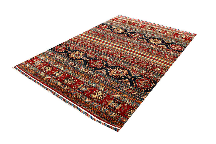 Multi Colored Kazak 5' 6 x 7' 9 - No. 67299 - ALRUG Rug Store