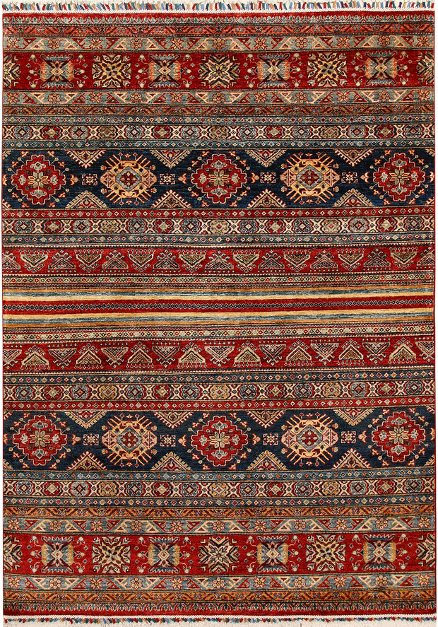 Multi Colored Kazak 5' 6 x 7' 9 - No. 67299 - ALRUG Rug Store