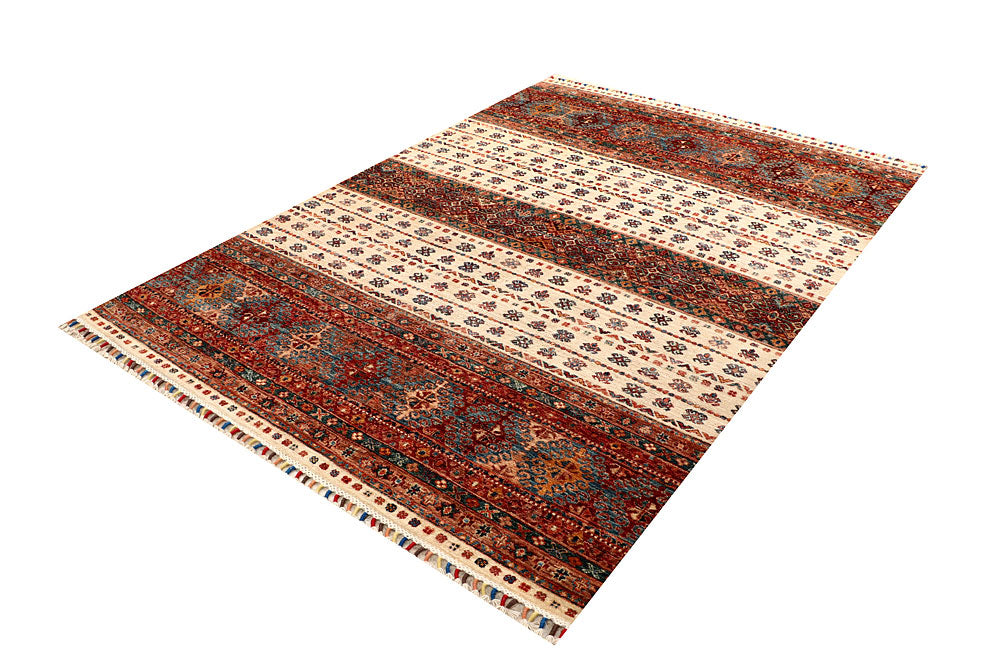 Multi Colored Kazak 5' 8 x 8' - No. 67300 - ALRUG Rug Store