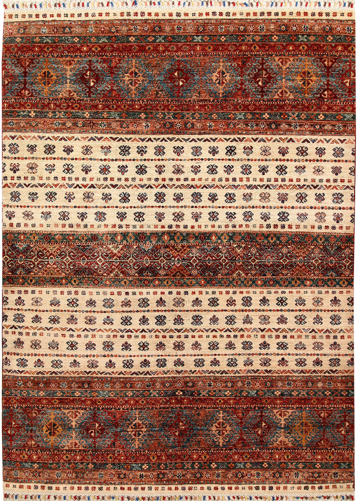 Multi Colored Kazak 5' 8 x 8' - No. 67300 - ALRUG Rug Store