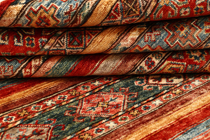 Multi Colored Kazak 5' 6 x 8' - No. 67301 - ALRUG Rug Store