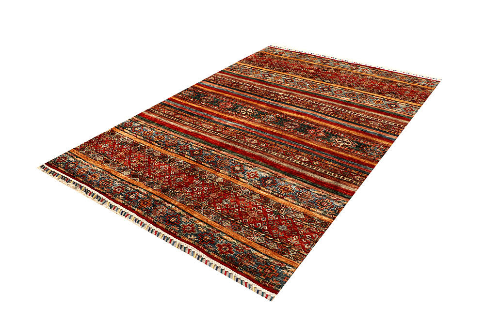 Multi Colored Kazak 5' 6 x 8' - No. 67301 - ALRUG Rug Store