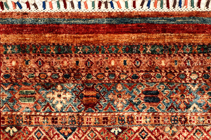Multi Colored Kazak 6' 8 x 9' 7 - No. 67302 - ALRUG Rug Store