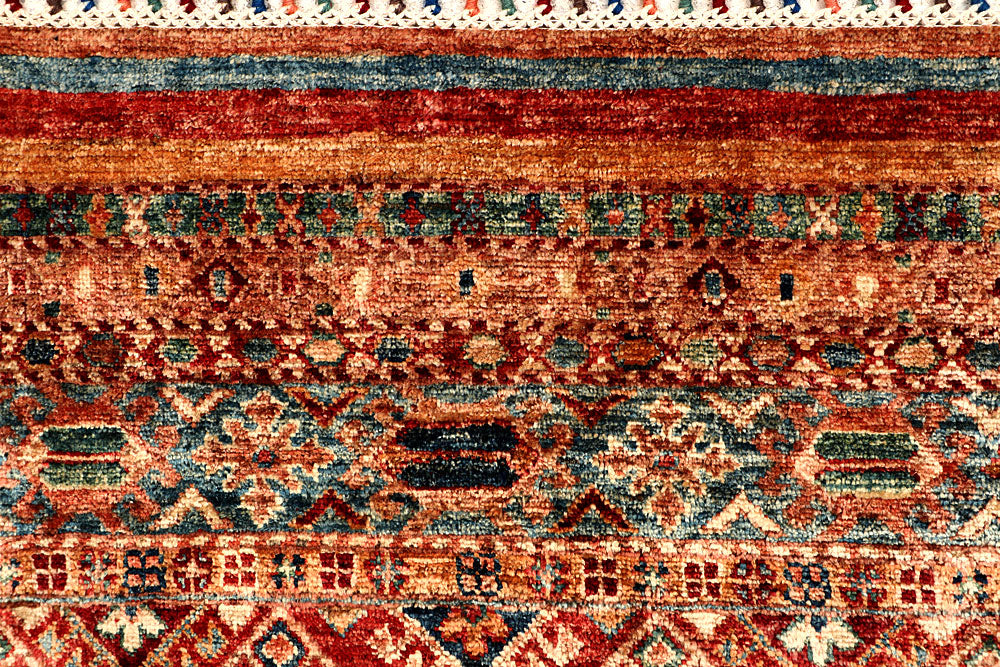 Multi Colored Kazak 6' 8 x 9' 7 - No. 67302 - ALRUG Rug Store