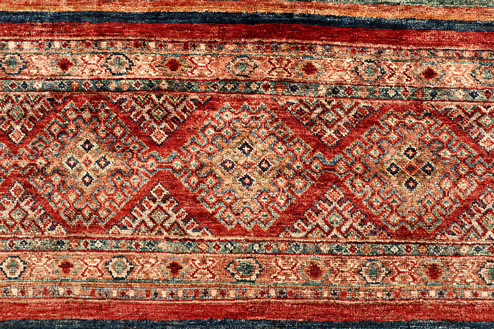 Multi Colored Kazak 6' 8 x 9' 7 - No. 67302 - ALRUG Rug Store